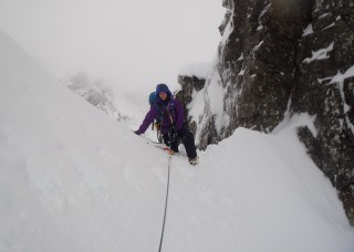 Arriving at the very snowy Douglas Gap