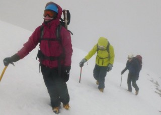 Full winter near summit of Stob Ban