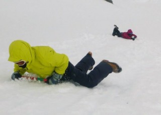 Ice axe arrest practice
