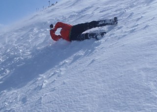 Having fun in the snow