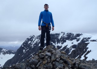 At the top of Carn Dearg