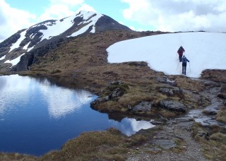 After Stob Dearg, towards Stob na Doire
