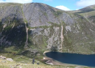 Dropping down into the Loch Avon Basin