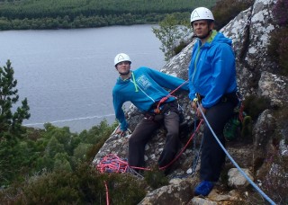 2nd belay with Loch Duntelchaig