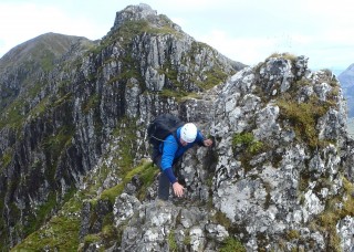 Ewen enjoying the scrambling