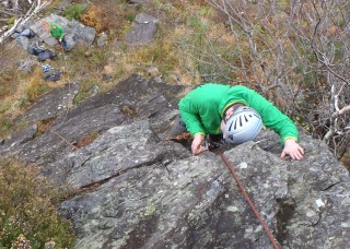 Callum placing gear
