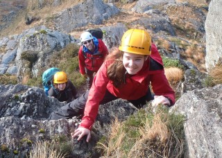 Isabelle enjoying the scrambling