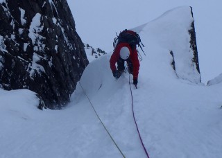 Paul after completing the crux